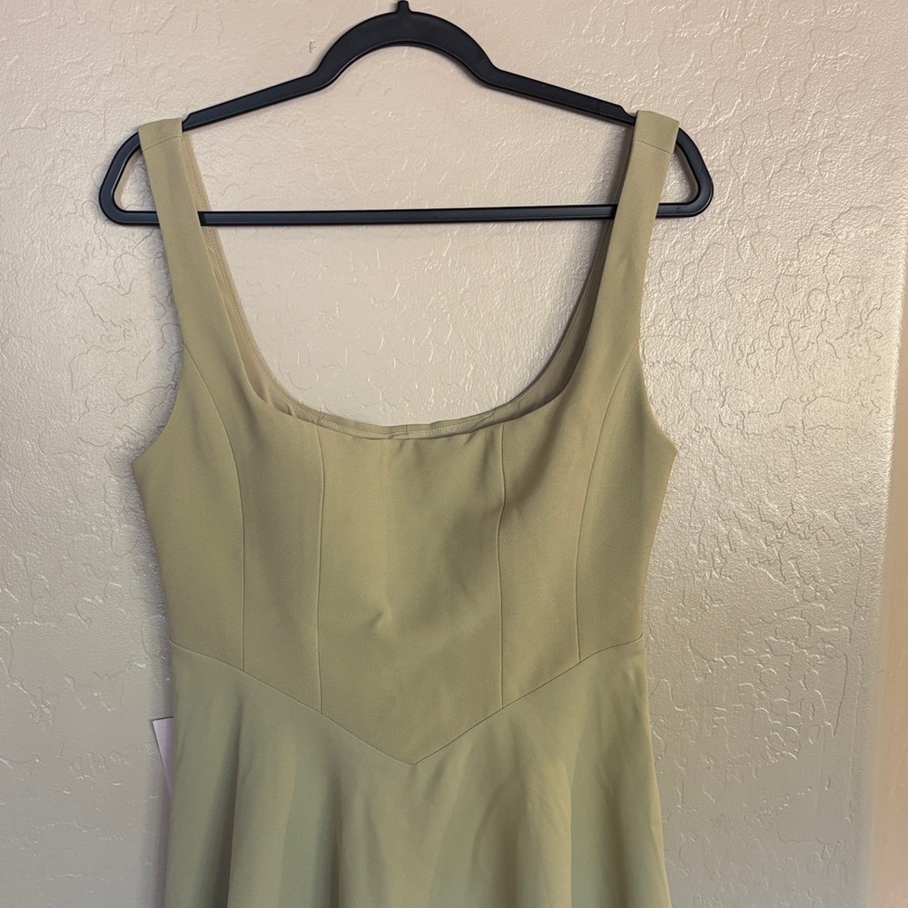 Oddmuse London Dress in Soft Green